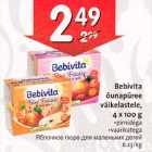 Allahindlus - Bebivita õunapüree väikelastele,4х 100 g . pirnidega
.vaarikatega 