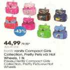 Ранец Herlitz Compact Girls Collection, Pretty Pets или Hot Wheels