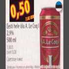 Alkohol - Eesti hele õlu A.Le Coq