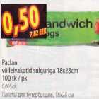 Allahindlus - Paclan võileivakotid sulguriga 18x28cm