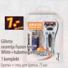 Allahindlus - Gillette raseerija Fusion Cool White+habemeajamisgeel,75ml