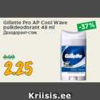 Allahindlus - Gillette Pro AP Cool Wave
pulkdeodorant 48 ml