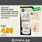 Garnier
Miracle Skin
Perf Light tooniv
näokreem 50 ml