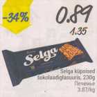 Selga küpsised šokolaadiglasuuris, 230 g