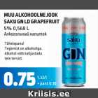 Alkohol - MUU ALKOHOOLNE JOOK
SAKU GN LD GRAPEFRUIT 