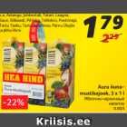 Allahindlus - Aura õunamustikajook,
3 x 1 l