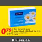 Allahindlus - Rimi Camomile pabertaskurätikud,
4-kihilised, 6 x 10 tk
