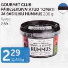 Allahindlus - GOURMET CLUB PÄIKESEKUIVATATUD TOMATI JA BASIILIKU HUMMUS 200 g