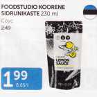 FOODSTUDIO KOORENE SIDRUNIKASTE 230 g