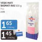 Allahindlus - VESKI MATI BASMATI RIIS 500 G