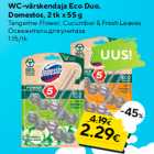 WC-värskendaja Eco Duo,
Domestos, 2 tk x 55 g

