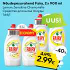 Allahindlus - Nõudepesuvahend Fairy, 2 x 900 ml
