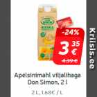 Магазин:Hüper Rimi, Rimi, Mini Rimi,Скидка:Апельсиновый сок с мякотью
Don Simon, 2 л