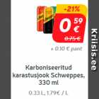 Карбонизированный
безалкогольный напиток
Schweppes, 330 мл