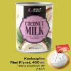 Kookospiim
Rimi Planet, 400 ml