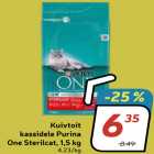 Allahindlus - Kuivtoit
kassidele Purina
One Sterilcat, 1,5 kg
