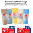 Trikotaažist voodilina kummiga