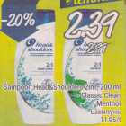 Šampoon Head&Shoulders 2in1, 200 ml