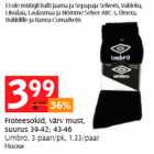 Froteesokid, värv must, suurus 39-42; 43-46
