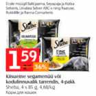 Kiisueine segamenüü või kodulinnuvalik tarrendis, 4-pakk