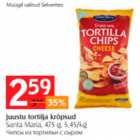 Juustu tortilja krõpsud