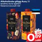 Allahindlus - Alkoholivaba glögg Aura, 1 l

