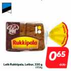 Leib Rukkipala, Leibur, 330 g