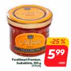 Икра форели Premium,
Sudrablīnis, 100 