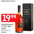 Allahindlus - Konjak Renault V.S.O.P. 40%, karbis, 35 cl