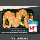 Магазин:Hüper Rimi,Скидка:Стейк из лосося в пряном маринаде с рыбного прилавка