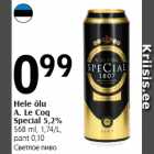 Hele õlu
A. Le Coq
Special