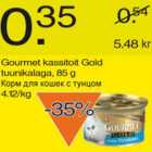 Allahindlus - Gourmet kassitoit Gold tuunikalaga