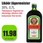 Allahindlus - Liköör Jägermeister
