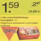 Магазин:Säästumarket,Скидка:Сливочное мороженое с кусочками клубники