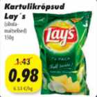 Allahindlus - Kartulikrõpsud Lay"s 150g