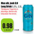Allahindlus - Muu alk. jook G:N
Long Drink