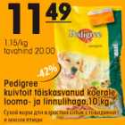 Peedigree kuivtoit täiskasvanud koerale looma- ja linnulihaga, 10kg