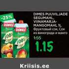 DIMES PUUVILJADE
SEGUMAHL,
VIINAMARJAMANGOMAHL
1L