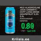 Allahindlus - MUU ALKOHOOLNE
JOOK SINEBRYCHOFF
LONG DRINK
GRAPEFRUIT 5,5%
0,5L
