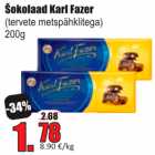 Allahindlus - Šokolaad Karl Fazer