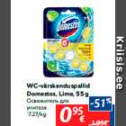 Allahindlus - WC-värskenduspallid
Domestos, Lime, 55 g
