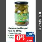 Marineeritud kurgid
Favorit, 680 g

