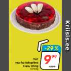 Tort
vaarika-kohupiima
Clara, 1,15 kg