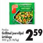 Allahindlus - Findus
Grillitud juurviljad
ürtidega