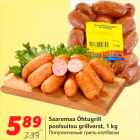 Allahindlus - Saaremaa Õhtugrill
poolsuitsu grillvorst, 1 kg