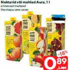 Nektarid või mahlad Aura, 1 l

