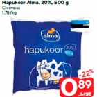 Allahindlus - Hapukoor Alma, 20%, 500 g
