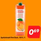 Магазин:Hüper Rimi, Rimi, Mini Rimi,Скидка:Сок апельсиновый Rimi Basic, 100%, 1 л