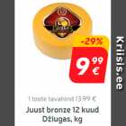 Allahindlus - Juust bronze 12 kuud Džiugas, kg*