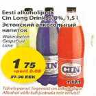 Allahindlus - Eesti alkoholijook Cin Long Drink